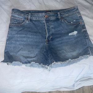 Express size 12 cutoff jean shorts